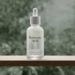 Hyaluronic acid hydration serum in minimalist Korean skincare packaging