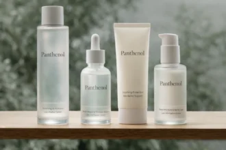Panthenol toner, serum, moisturizer, and sunscreen for skin barrier repair