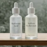 Comparison of hyaluronic acid and sodium hyaluronate hydration serums in Korean skincare