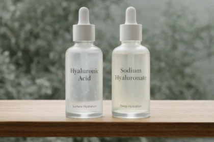 Comparison of hyaluronic acid and sodium hyaluronate hydration serums in Korean skincare