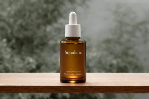 Squalane facial oil for skin barrier support and lightweight moistur